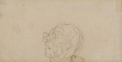 Lot 140 - Daumier (Honoré, 1808-1879). Lawyer reading a journal, pen and ink