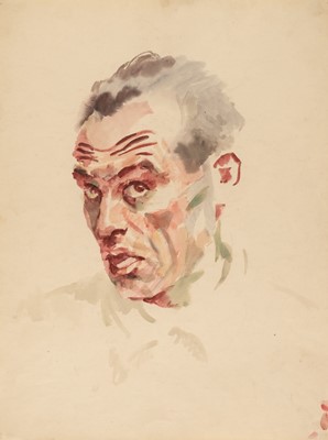 Lot 253 - Felkel (Carl, 1896-1980). Self Portrait, watercolour