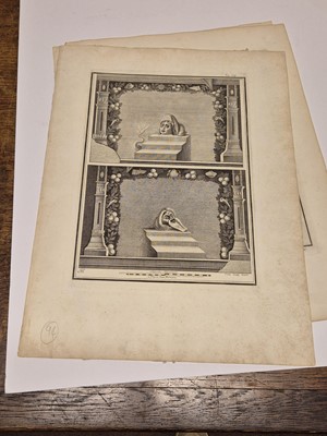 Lot 37 - Hamilton (Sir William). Nine engraved reliefs, circa 1780
