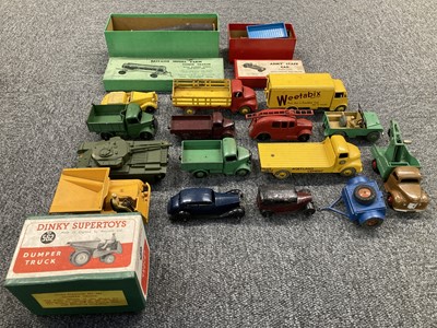 Lot 9 - Model Cars. Dinky diecast model vehicles, commercial, agricultural, military and road cars