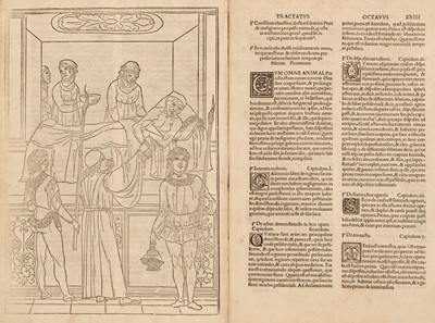 Lot 234 - Ketham (Johannes de). Fasciculus medici[n]e …, Venice: Cesare Arrivabene, March 1522
