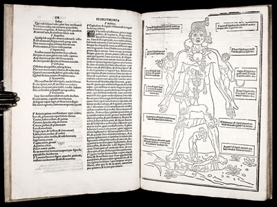Lot 234 - Ketham (Johannes de). Fasciculus medici[n]e …, Venice: Cesare Arrivabene, March 1522