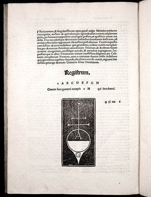 Lot 234 - Ketham (Johannes de). Fasciculus medici[n]e …, Venice: Cesare Arrivabene, March 1522