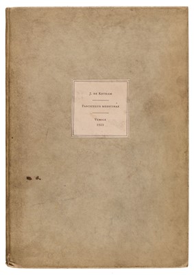 Lot 234 - Ketham (Johannes de). Fasciculus medici[n]e …, Venice: Cesare Arrivabene, March 1522