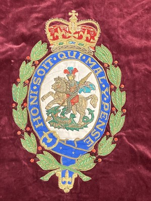 Lot 252 - Order of the Garter. A Queen Elizabeth II ceremonial banner