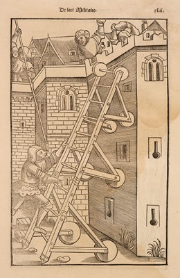 Lot 236 - Vegetius (Flavius Renatus). Flaue Vegece Rene homme noble et illustre du fait de guerre, 1536