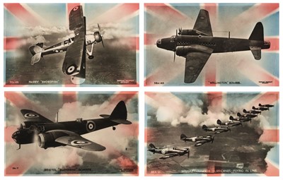 Lot 336 - Aircraft Postcards. A good collection of 127 WWII Valentine postcards
