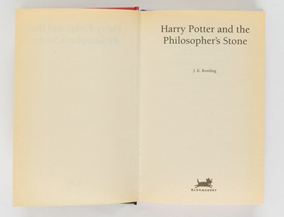 Lot 715 - Rowling (J. K.). Harry Potter and the Philosopher's Stone, 1st edition, 1st impression, 1997