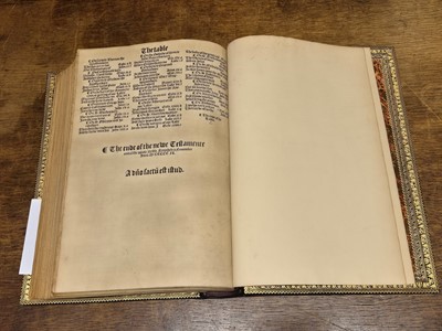 Lot 240 - Bible [English]. The Byble in Englyshe of the largest and greatest volume..., 1541