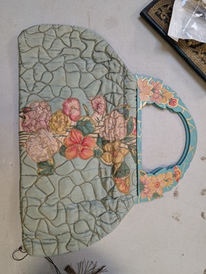 Lot 413 - Bag. A metalwork Regency reticule, circa 1810, & others