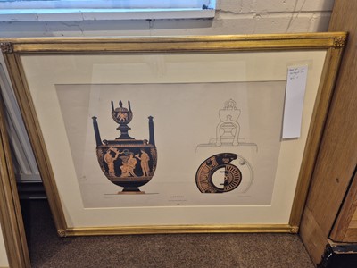 Lot 28 - Genick (Albert). Five lithographs of Amphora and Water Vessels, 1883