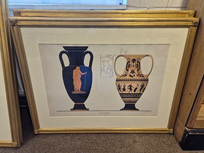 Lot 28 - Genick (Albert). Five lithographs of Amphora and Water Vessels, 1883