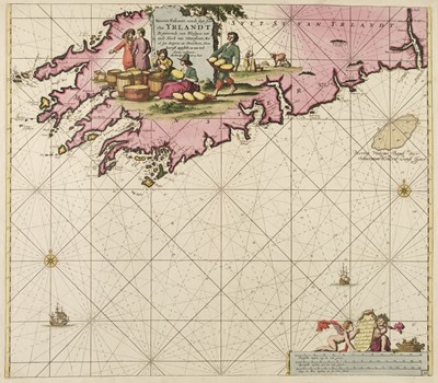 Lot 210 - Southern Ireland. Van Keulen (Johannes), Nieuwe Pascaert, vande Suyt Syde van Yrlandt..., circa 1690