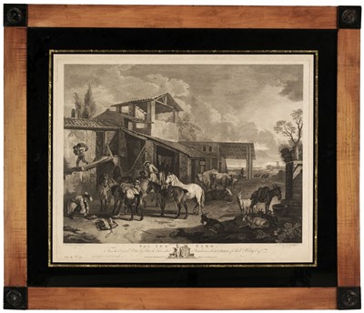 Lot 18 - Canot (P. C.). The Inn Yard [and] The Farm Yard, published J. Boydell, 1769