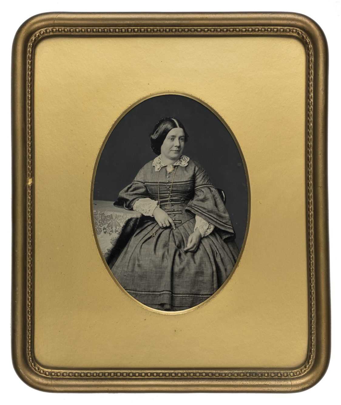 Lot 491 - Whole-plate ambrotype,