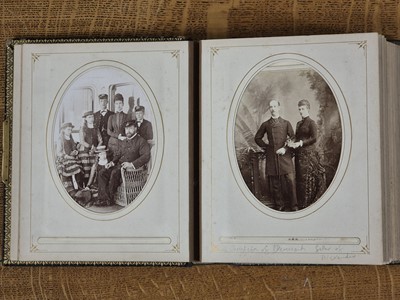 Lot 6 - British & European Royalty. An album containing 29 window-mounted cabinet cards, c. 1880s