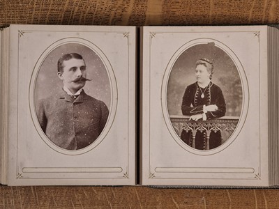 Lot 6 - British & European Royalty. An album containing 29 window-mounted cabinet cards, c. 1880s