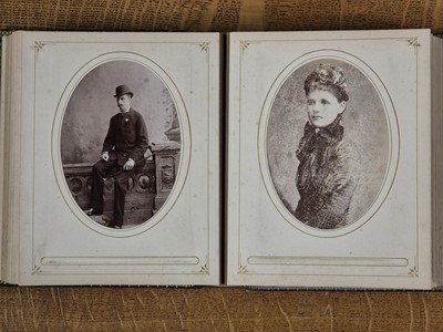 Lot 6 - British & European Royalty. An album containing 29 window-mounted cabinet cards, c. 1880s