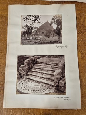 Lot 12 - Ceylon. A collection of 15 albumen print photographs of Ceylon, c. 1880s