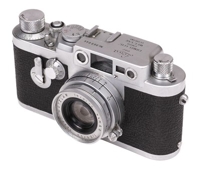 Lot 85 - Leica IIIg (Model G) 35mm rangefinder camera (1957) with Elmar 50mm f/2.8 lens