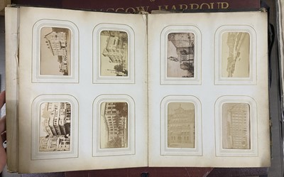 Lot 11 - Cartes de Visite. A group of 3 albums, c. 1860-1890
