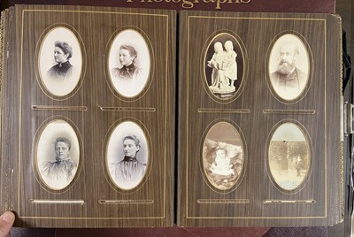 Lot 11 - Cartes de Visite. A group of 3 albums, c. 1860-1890