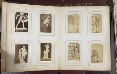 Lot 11 - Cartes de Visite. A group of 3 albums, c. 1860-1890