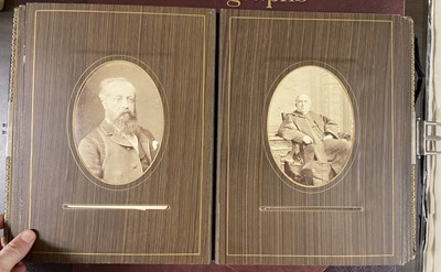 Lot 11 - Cartes de Visite. A group of 3 albums, c. 1860-1890