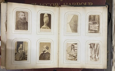 Lot 11 - Cartes de Visite. A group of 3 albums, c. 1860-1890