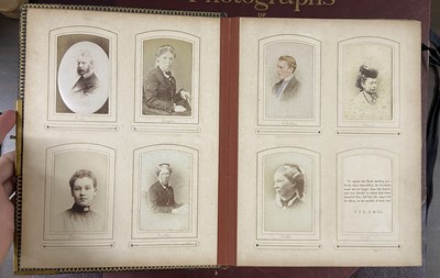 Lot 11 - Cartes de Visite. A group of 3 albums, c. 1860-1890