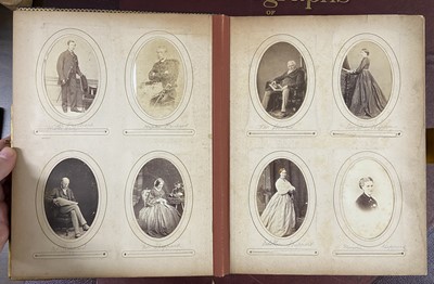 Lot 11 - Cartes de Visite. A group of 3 albums, c. 1860-1890