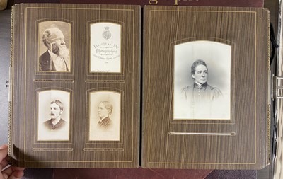 Lot 11 - Cartes de Visite. A group of 3 albums, c. 1860-1890