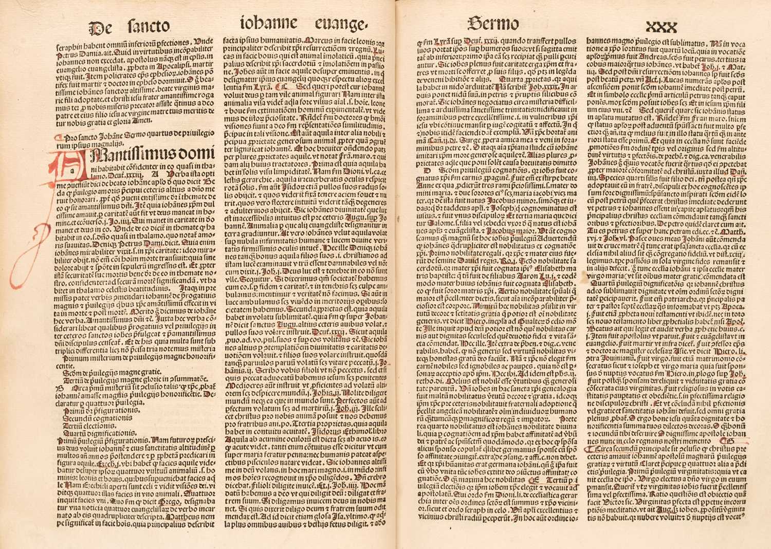 Lot 227 - Pelbartus de Themeswar. Sermones Pomerii de sanctis, Pars Hiemalis only..., [1502]