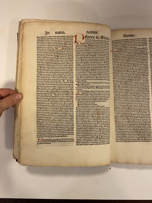 Lot 227 - Pelbartus de Themeswar. Sermones Pomerii de sanctis, Pars Hiemalis only..., [1502]