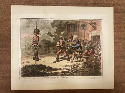 Lot 139 - Gillray (James). United Irishmen in Training, 1798