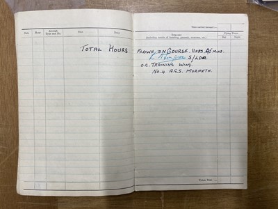 Lot 250 - Logbook. Sergeant R.E. Newbold, 355 Squadron, RAF