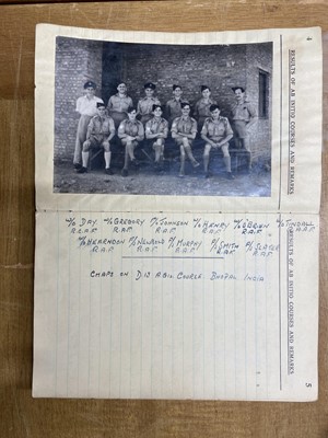 Lot 250 - Logbook. Sergeant R.E. Newbold, 355 Squadron, RAF