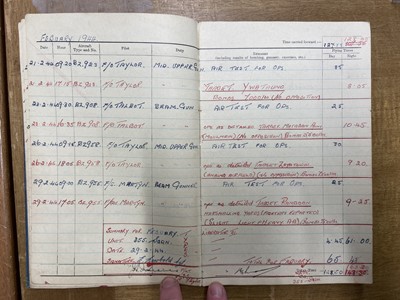 Lot 250 - Logbook. Sergeant R.E. Newbold, 355 Squadron, RAF
