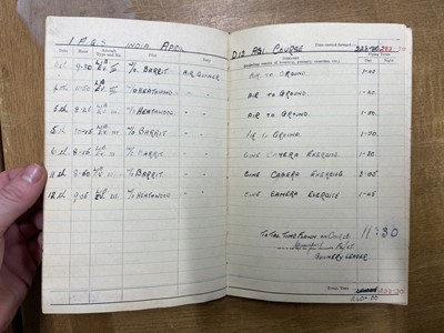 Lot 250 - Logbook. Sergeant R.E. Newbold, 355 Squadron, RAF