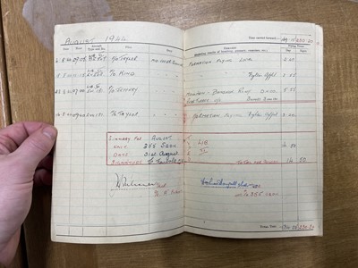 Lot 250 - Logbook. Sergeant R.E. Newbold, 355 Squadron, RAF