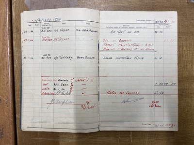 Lot 250 - Logbook. Sergeant R.E. Newbold, 355 Squadron, RAF