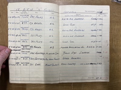 Lot 250 - Logbook. Sergeant R.E. Newbold, 355 Squadron, RAF
