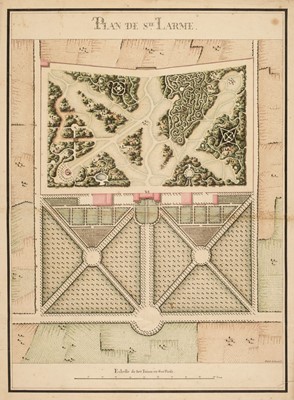 Lot 165 - Garden Plan. Plan de Ste. Larme, circa 1820