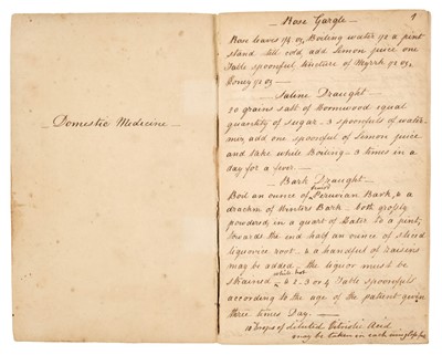 Lot 291 - Manuscript Notebooks. An assorted group of 18 notebooks and related, c. 1826-1895