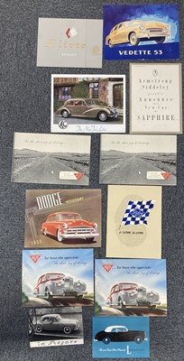 Lot 11 - Alvis. Three Litre brochure, circa 1950s, monochrome illustrations etc