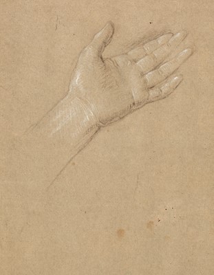 Lot 14 - Circle of Guido Reni (1575-1642). Head of a Youth, and Study of a female hand.., and two others