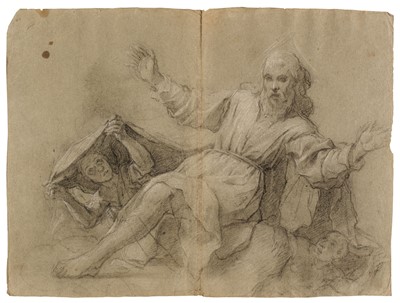 Lot 5 - Circle of Guido Reni (1575-1642). Head of a Youth, and Study of a female hand.., and two others
