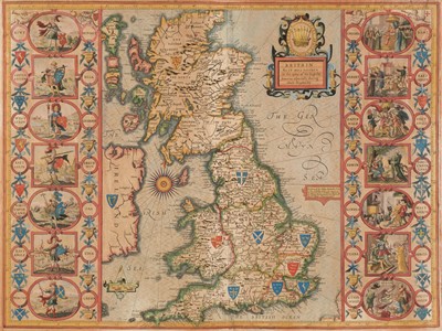 Lot 92 - British Isles. Speed (John), Britain as it was devided in the tyme of the English Saxons..., 1676