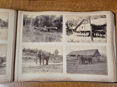 Lot 7 - Burma. An album containing bromide print photographs of the Shan State Burma, c. 1920