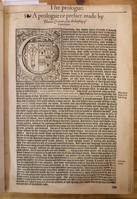 Lot 192 - Bible [English]. [The Holie Bible conteynyng the Olde Testament and the Newe, 1568]
